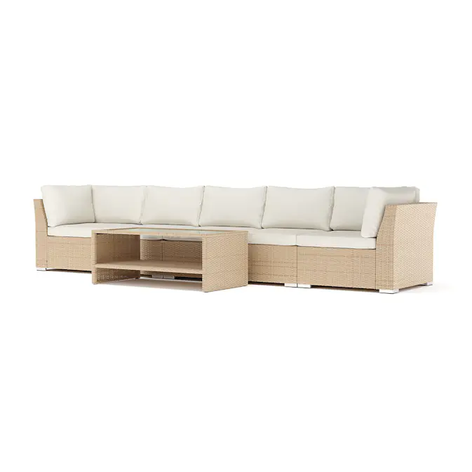 Loungesoffa Comfort Garden Wisconsin utomhus rak 5-sits soffa