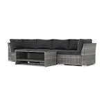 Loungesoffa Comfort Garden Wisconsin utomhus rak 4-sits soffa