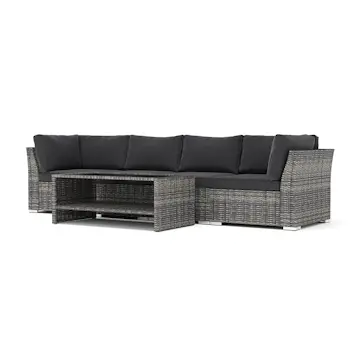 Loungesoffa Comfort Garden Wisconsin utomhus rak 4-sits soffa