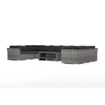 Loungesoffa Comfort Garden Wisconsin utomhus U-soffa 10-sits med stängt avslut