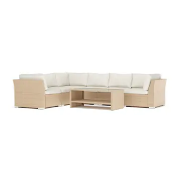 Loungesoffa Comfort Garden Wisconsin utomhus L-soffa 6-sits vändbar