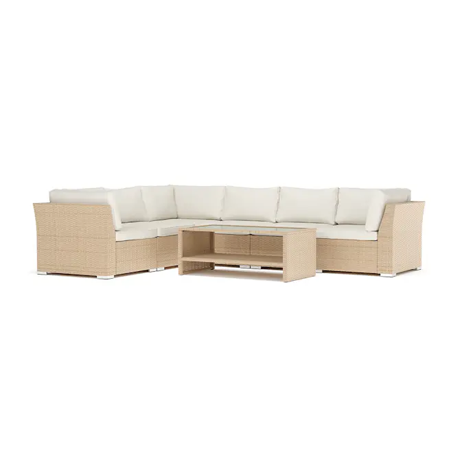 Loungesoffa Comfort Garden Wisconsin utomhus L-soffa 6-sits vändbar