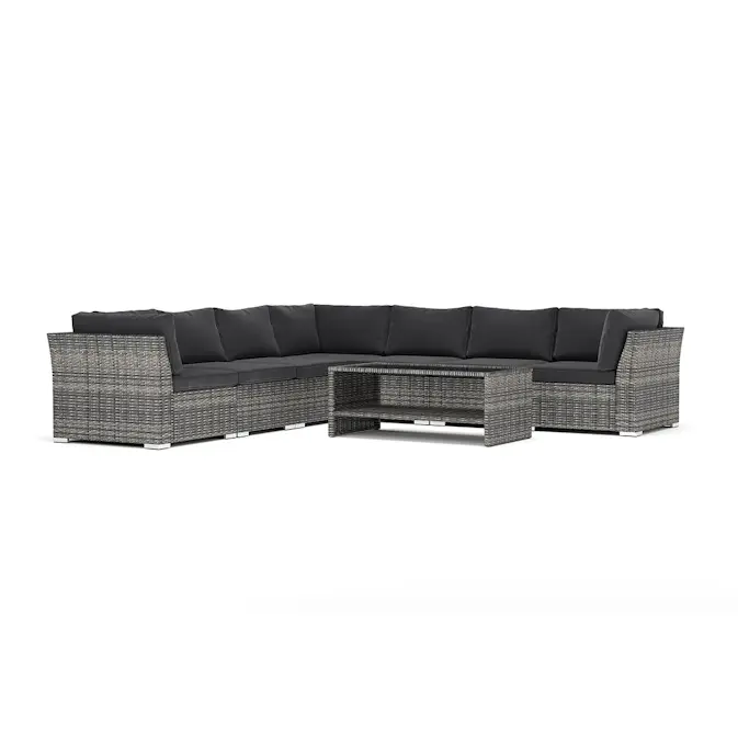 Loungesoffa Comfort Garden Wisconsin utomhus hörnsoffa 7-sits vändbar