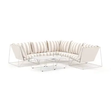 Loungesoffa Comfort Garden Usteryd utomhus hörnsoffa 5-sits vändbar