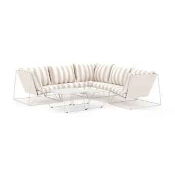 Loungesoffa Comfort Garden Usteryd utomhus hörnsoffa 5-sits vändbar