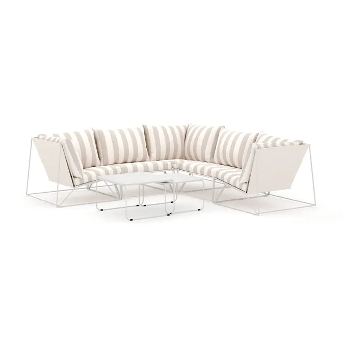 Loungesoffa Comfort Garden Usteryd utomhus hörnsoffa 5-sits vändbar