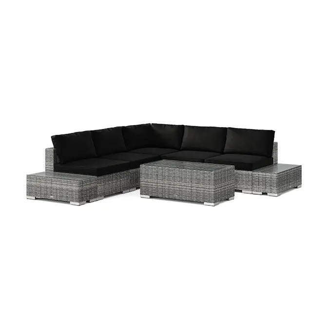 Loungegrupp Comfort Garden Bahamas Hörnsoffa (Vändbar) öppet avslut inkl avslut 5 sits - bord utan hylla