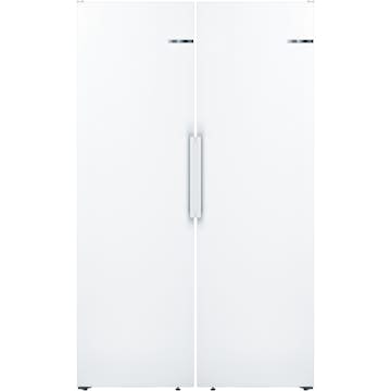 Kyl/Frys Paket Bosch KSV36NWEP + GSN36VWEP Serie 2 186 cm Vit