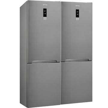 Kyl/Frys Paket Smeg FC18EN4AX + FC18EN4AX 186 cm