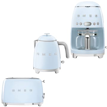 Frukostpaket Smeg Lilla Brödrost, Vattenkokare & Kaffebryggare