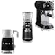 Kaffepaket Smeg Espressobryggare, Kaffekvarn & Mjölkskummare