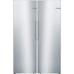 Kyl- och Fryspaket Bosch Serie 4 KSV33VLEP + GSN33VLEP 176 cm Rostfri Look