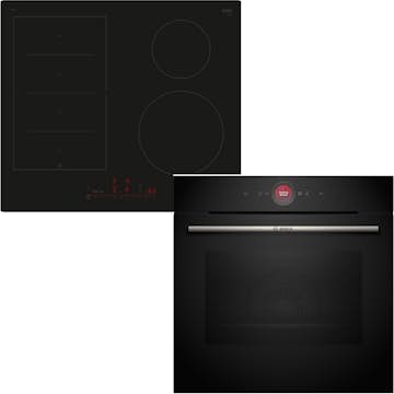 Ugn- & Hällpaket BOSCH HBG7742B1 + PIX61RHC1E Serie 8 För Inbyggnad