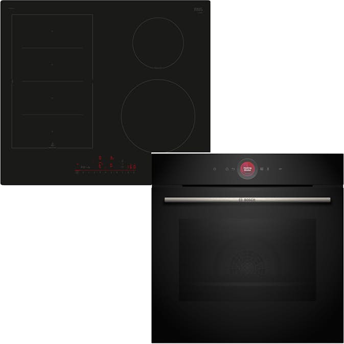 Ugn- & Hällpaket BOSCH HBG7742B1 + PIX61RHC1E Serie 8 För Inbyggnad
