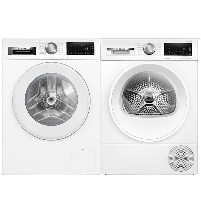Tvättmaskin och Torktumlare BOSCH WGG244ZMSN + WQG2450MSN Serie 6 Energiklass A++