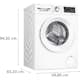 Tvättmaskin och Torktumlare BOSCH WGG254FLSN + WQG2450MSN Serie 6 Energieffektiv Vit
