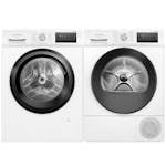 Tvättmaskin och Torktumlare Siemens iQ300 WM14N22EDN + WT45HV0EDN Energieffektiv Vit