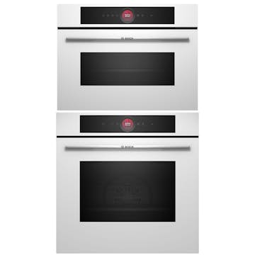 Ugn och Mikro BOSCH HBG7721W1S + CMG7241W1 Serie 8 AirFry & WIFI Vit