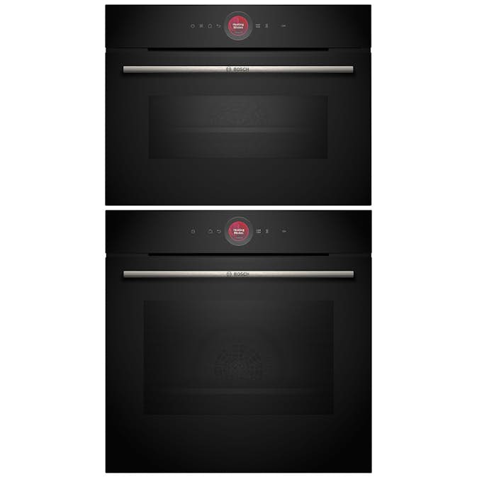 Ugn och Mikro BOSCH HBG7721B1 + CMG7241B1 Serie 8 Svart