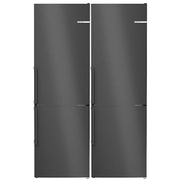 Kombiskåp Kyl/Frys BOSCH 2 st KGN36VXCT Serie 4 186cm Otroligt Tyst Energiklass C