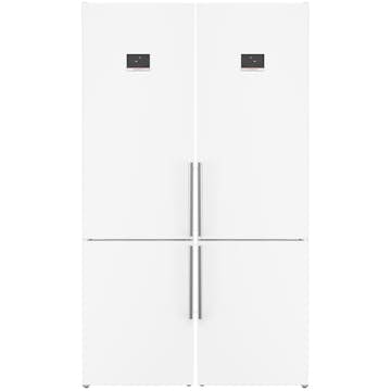 Kombiskåp Kyl/Frys BOSCH 2 st KGN397WCT Serie 4 Vit NoFrost och VitaFresh