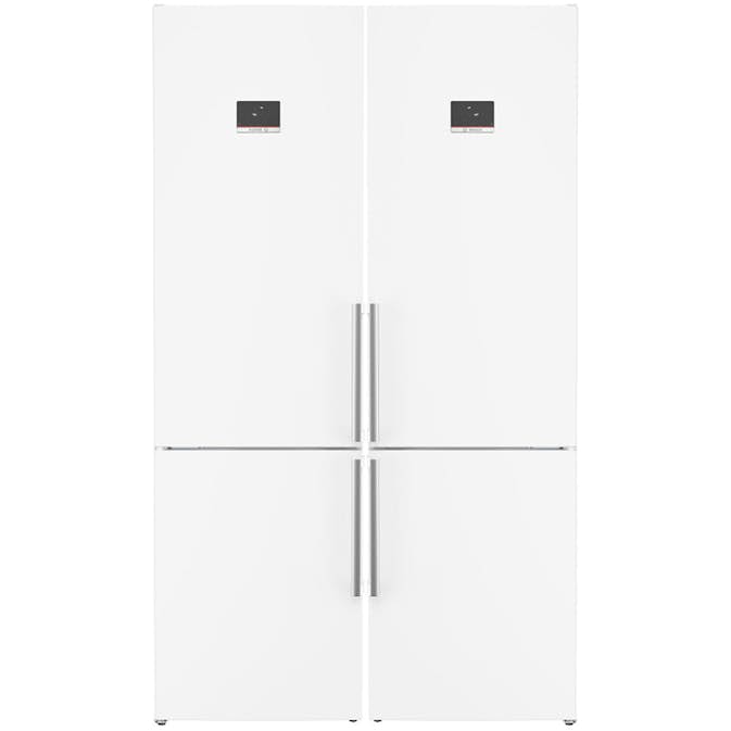 Kombiskåp Kyl/Frys BOSCH 2 st KGN397WCT Serie 4 Vit NoFrost och VitaFresh