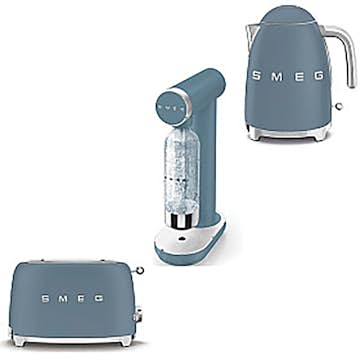 Brödrost, Vattenkokare och Kolsyremaskin Smeg  Storm Blue