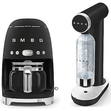 Kaffebryggare och Kolsyremaskin Smeg SKC01BLM Mattsvart