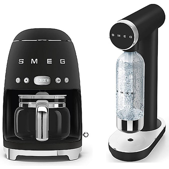 Kaffebryggare och Kolsyremaskin Smeg SKC01BLM Mattsvart