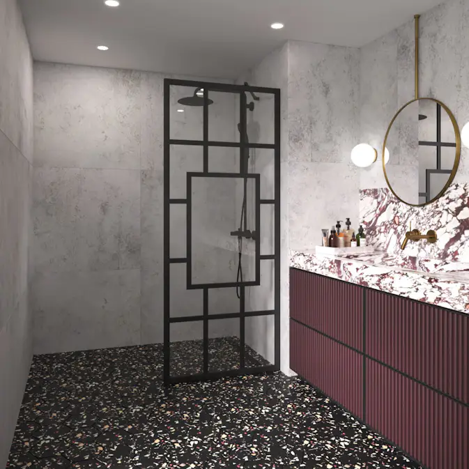 Duschvägg Hietakari Bläk 800 Shanghai Fast