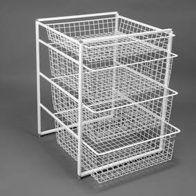 Backstativ Elfa 74/55 Vit