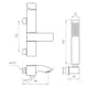 Badkarsblandare Tapwell Level LEC 026-150 med Handdusch