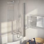 Badkarsvägg Nordhem till Solvik Klarglas