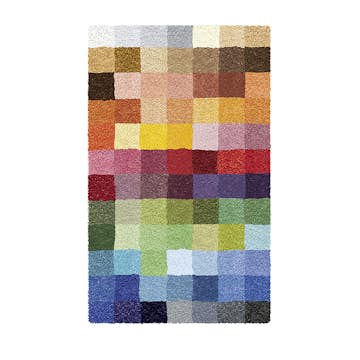 Badrumsmatta Kleine Wolke Cubetto Fyrkantig Flerfärgad