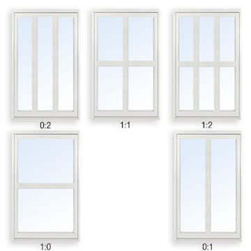 Bågpost Till 3-glas Aluminium