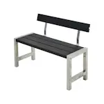 Trädgårdsbänk PLUS Café med Ryggstöd