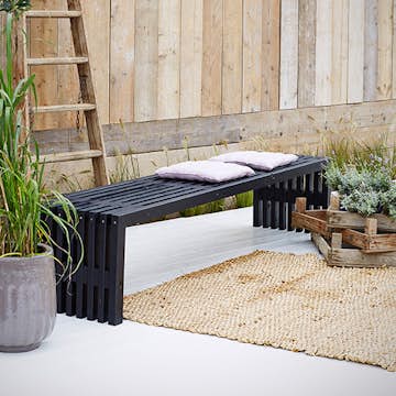 Trädgårdsbänk PLUS Rustik Design 2180 mm