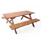 Bänkbord Utomhus Eden Wood Picknick 150