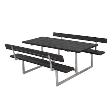 Picknickbord PLUS Basic Plast Svart Utomhus