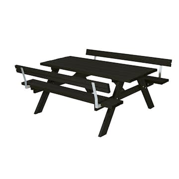 Picknickbord PLUS Svart Utomhus