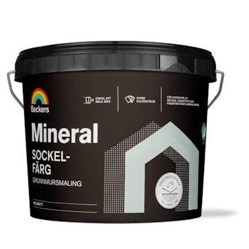 Sockelfärg Beckers Mineral 10 Svart