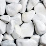 Dekorsten Magrab Krossprodukter Vit Pebbles 40-60 mm, 1000 kg Säck