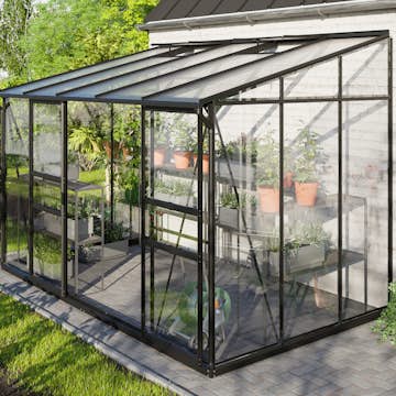 Fristående Växthus Vitavia Ida 6500 3mm Härdat Glas & 6mm Polykarbonat