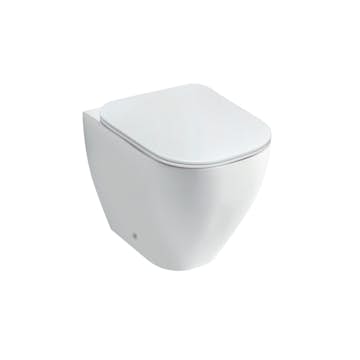 Golvstående Toalett Miller Badrum Rimless BTW Elegans Porslin