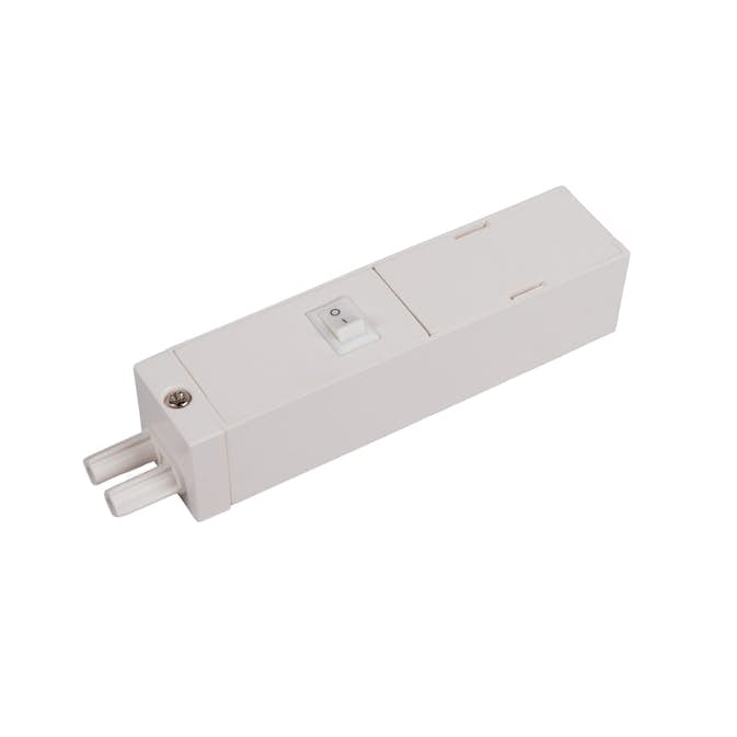 Anslutning Hide-a-lite till LED-listen Shelf Line 230V Brytare