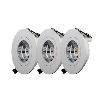 Downlight Designlight QB-30MW Tilt 3-pack
