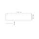Takarmatur SG ARMATUREN Sense 300x1200 29W IP20 LED