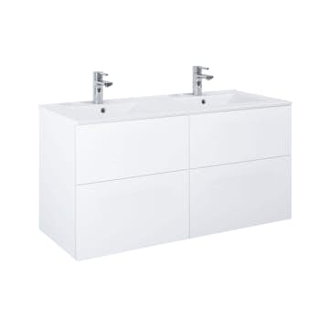 Tvättställsskåp Alterna Isella med Ariella Porslin Tvättställ 120 Dubbel