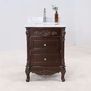 Tvättställsskåp Vesani Ottawa Vit Marmor