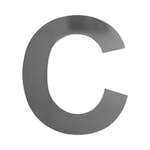 Bokstav C Berglund Rostfri